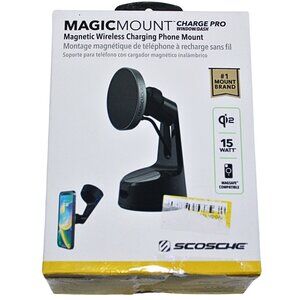 MagicMount Magnetic Wireless Charging Car Phone Mount – Fast Charge Holder